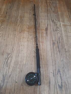 8056-3 Shakespeare Sfk Graphite Fly Series Fishing Rod 1094 Reel Combination
