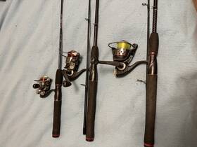 Amp5630bfcbo Shakespeare 5ft6 Inch Amphibian Spinning Rod And Reel Combo Blue