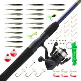 Cmf3crappiesp Shakespeare Catch More Fish Spinning Reel And Fishing Rod Combo With Kit