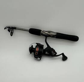 E035 Shakespeare Sigma Spinning Reel And 4.5ft Collapsible Rod- Backpacking