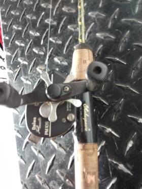 Pm120b Shakespeare Durango Rod And Reel Combo Cork Handle Black