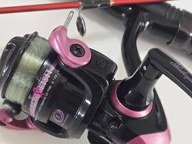Sp1456-21 Shakespeare Spinning Combo Lady Fish Ultra Light Firebird 5ft6 Inch Fresh Line