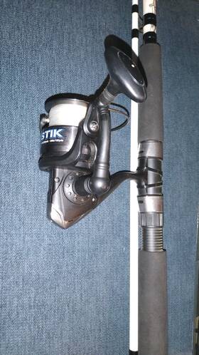 Srfst60 Shakespeare Tiger Fishing Reel Model Combo With Travel Rod
