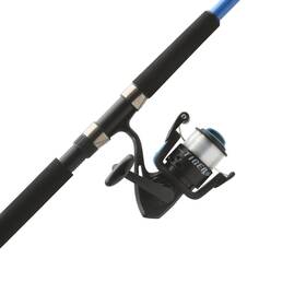 Tigrsp90cbo Shakespeare Tiger Spinning Reel And Fishing Rod Combo 9ft 2-piece Tubular Fiberglass