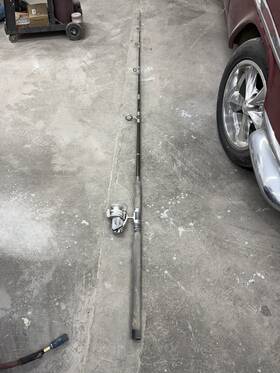 Ac2104 Shimano Aeroglas Spinning Rod And Daiwa 7000c Reel Combo 12-25 Lb