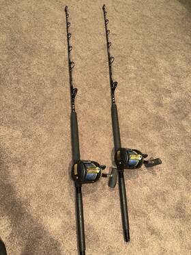 Tld-25sptl Shimano 50lrsba Reel And Tallus Blue Water Series Black Trolling Combo
