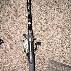 Swms701mh Silverwave Medium Heavy 7 Ft Spinning Rod And Reel Combo Black Silver