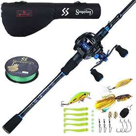 1.8bs Sougayilang Baitcaster Combo Fishing Rod And Reel Ultra Light