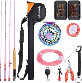 Sougayilang 313053759789 Fly Fishing Rod Reel Combo Ultra Light Potable With Powerful