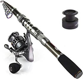 Sougayilang 602130836537 New Telescopic Fishing Reel Rod Combo With Carbon Fiber Fast Ship