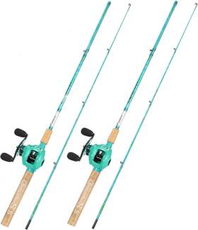 Sougayilang 629722703848 Fishing Rod And Reel Combo Casting - Left- 2 Packs