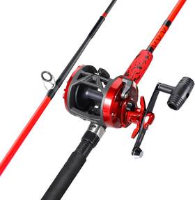 Sougayilang 705353551314 Conventional Fishing Rod And Reel Casting Combo Medium Heavy 6ft/7f