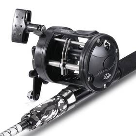 Sougayilang B09w2kvhnq Conventional Reel And Fishing Rod Combo Medium Heavy Fiberglass