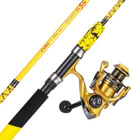 Sougayilang B0b1zv9mss Spinning Reel And 2-piece Fishing Rod Combo Durable Graphite