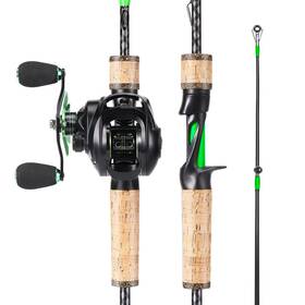 Sougayilang B0bfkf613k Fishing Rod Reel Combo Action 2 Pieces Pole Baitcasting