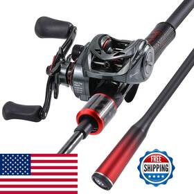 Sougayilang B0bjjnk8y2 Baitcasting Fishing Rod And Reel Combo Medium 6/7 Profile