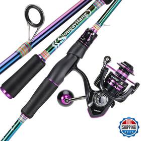 B0c1z7c52m Sougayilang Fishing Rod And Reel Combo Medium Pole Spinning