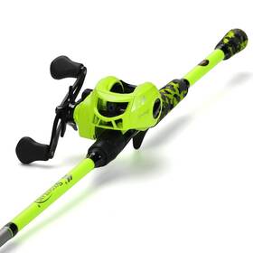 B0c4nvht8y Sougayilang Baitcaster Combo Im7 Graphite 2pc Blank Rodsm/mh Powereva Handle