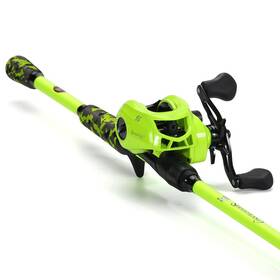 B0c4nvmlrn Sougayilang Baitcaster Combo Im7 Graphite 2pc Blank Rodsm/mh Powereva Handle