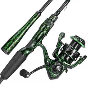 Sougayilang B0cjtcv915 Fishing Rod Combos Im6 Graphite 2pc Blanks Anti-reverse