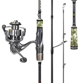 Sougayilang B0cp56zcnq Spinning Combo 3024ton Carbon Fiber 2-piece Rod M/mh Power 19lb