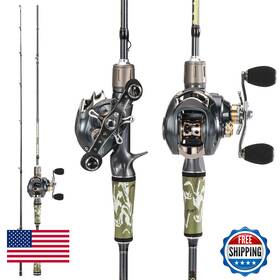 Sougayilang B0cp5vcmxz Baitcaster Combo 2-piece M/mh 3024ton Graphite Rod 7.01 Gear Ratio