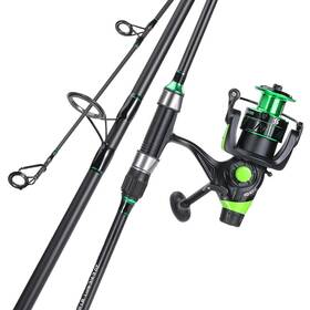Sougayilang B0cr3n4kwm Surf Fishing Rod Combo Im8 Carbon 3 Piece Travel Spinning 4000