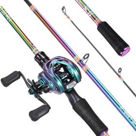 Sougayilang B0ctccs6ff Souagyilang Baitcasting Fishing Rod Reel Combo2 Pieces Medium Heavy