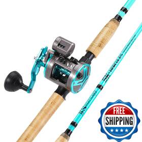 Sougayilang B0d6mrybjh Inshore Fishing Rod Combo Line Counter Reel Suitable For