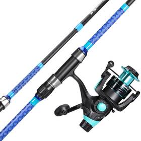 Sougayilang B0d6r5ymzb Baitfeeder Combo Surf Fishing Rod Medium/heavy 3 Piece Travel
