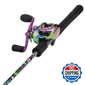 Sougayilang B0d8thdry3 Fishing Rod And Reel Combo Baitcasting Im7 Graphite Blank