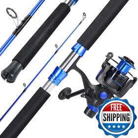 Sougayilang B0dg8fc1wy Catfish Fishing Rod Combo Im8 Carbon 2 Piece Mh Power Portable