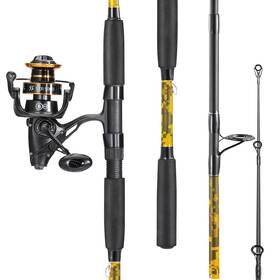 Sougayilang B0f2473dg4 Spinning Rod Combo - Mh Action Fishing Pole Bait Feeder Reel For