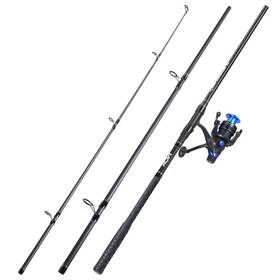 Sougayilang B0f52zrx65 Surf Fishing Rod Combo Medium/heavy 3 Piece Baitfeeder Spinning