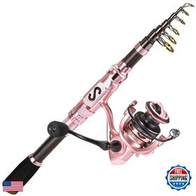 Sougayilang B0f6llb3zd Telescopic Fishing Rod And Reel Combo Collapsible Travel
