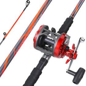 B0f6swjm9q Sougayilang Progressive Glass Fishing Pole Conventional Reel Combo Medium Heavy