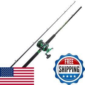 Sougayilang B0f8hmrn89 Catfish Rod And Reel Combo 2-piece Mh Conventional Fishing