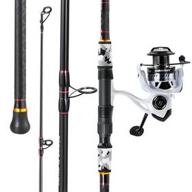 Sougayilang B0fpfxh11k Surf Fishing Rod And Reel Combo 4 Piece Mh/h Saltwater