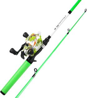 Jlqb180g-klzdl-us Sougayilang Jlqb180g-klzdl-us. Spincast Reel And 2-piece Fishing Rod Combo 6ft Pre-spooled
