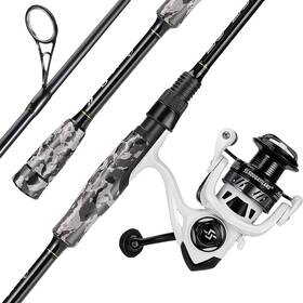 Lhmc-g-2.1-hjb30-us Sougayilang Fishing Rod And Reel Combo Stainless Steel Guides Pole W