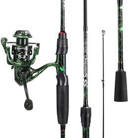 Lzzs180mss2000 Sougayilang Fishing Rod Combo Baitcasting&spinning Reel With Im6 Graphite Bl