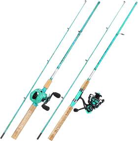 5ft6  Sougayilang Plqb&zb-blue-2pcs Inch Fishing Rod And Reel Combo Mix - Right- 2packs
