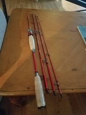 Se-s704m Sougayilang Speed Bass Fishing Rod And Reel Light Weight High Carbon 4 Pc