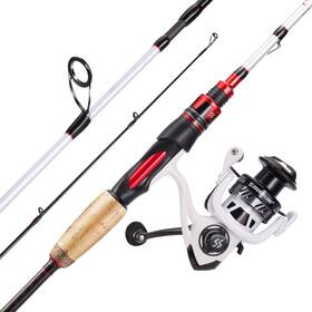 Tes-pw5.9-jhb20-us Sougayilang Fishing Rod And Reel Combo Spinning 5.9ft Medium Heavy 2pcs 2000