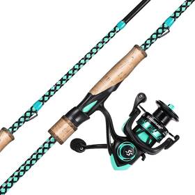 Zf-ck1.8mzb-blue Sougayilang Sl1000ql Fishing Rod Combo Fast Action 2 Pieces Pole With Spinn Inch