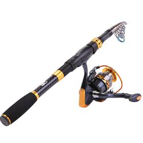 Zf-hys2.7myb3000 Sougayilang Carbon Fiber Telescopic Fishing Pole Spinning Reel Combo 2.7m