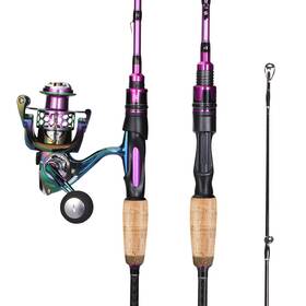 Zf-tes2.1mzb Sougayilang Ly2000 Fishing Rod Reel Combos Medium Heavy 6ft/7ft Spinning And Casting Ro