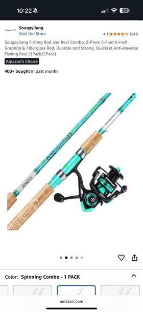 Zl-1.8-xn30l Sougayilang Fishing Rod And Reel Combo Stainless Steel Guides Pole W