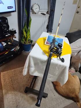 Sb-230trl South Bend Trolling Fishing Rod 6ft6 Inch Heavy 20-80lb And Reel