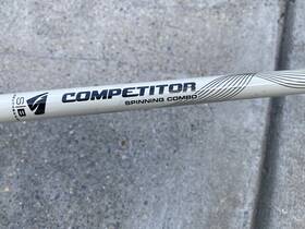 South Bend Sb-comp-3000 Competitor 6ft Spinning Combo 3000 Reel 5.2 1 Medium 2pc Red